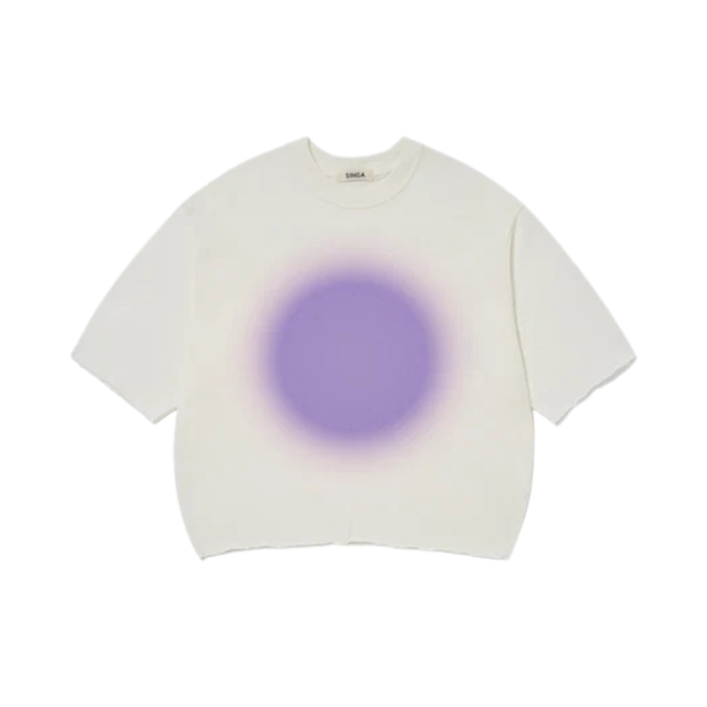 Camiseta Boxy Over Singa Aura Off White