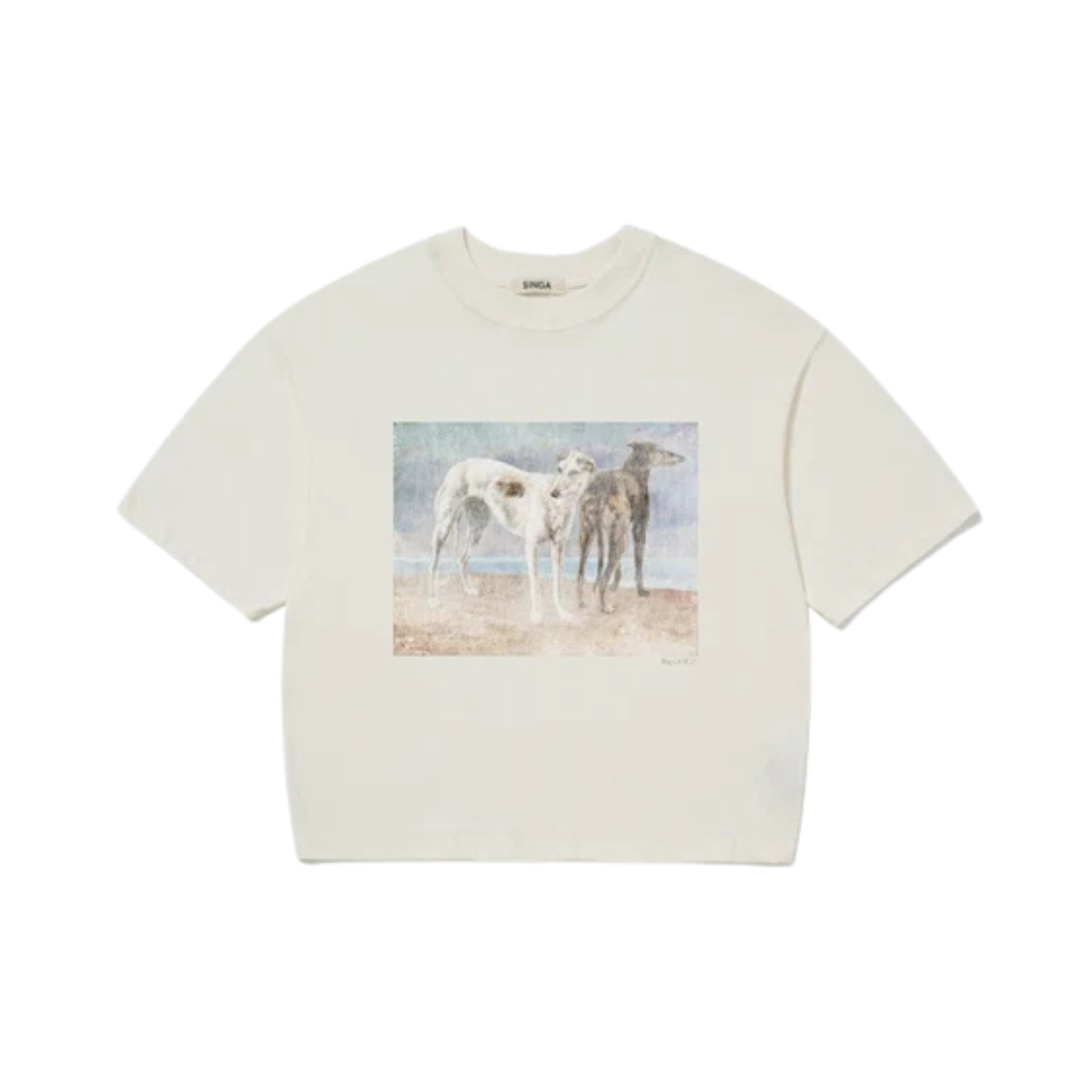 Camiseta Boxy Over Singa Greyhound Off White
