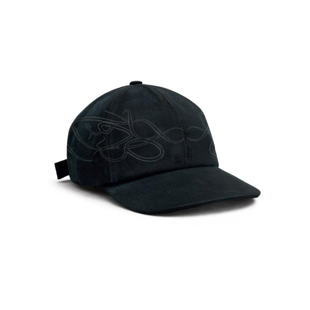 Boné Six Panel Barra Crew x High Assinatura Preto