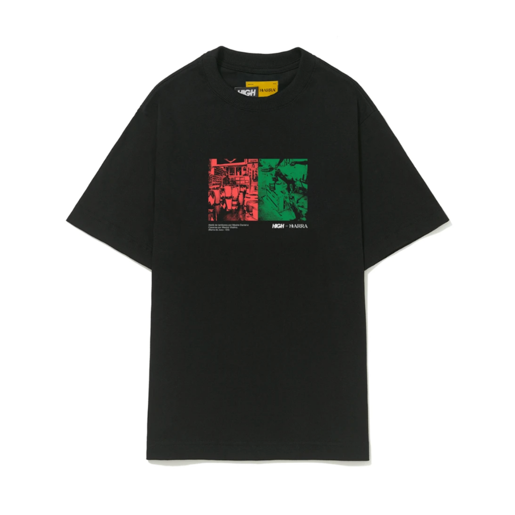 Camiseta Barra Crew x High Atelie Preta