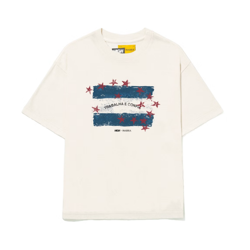 Camiseta Barra Crew x High Espirito Santo Off White