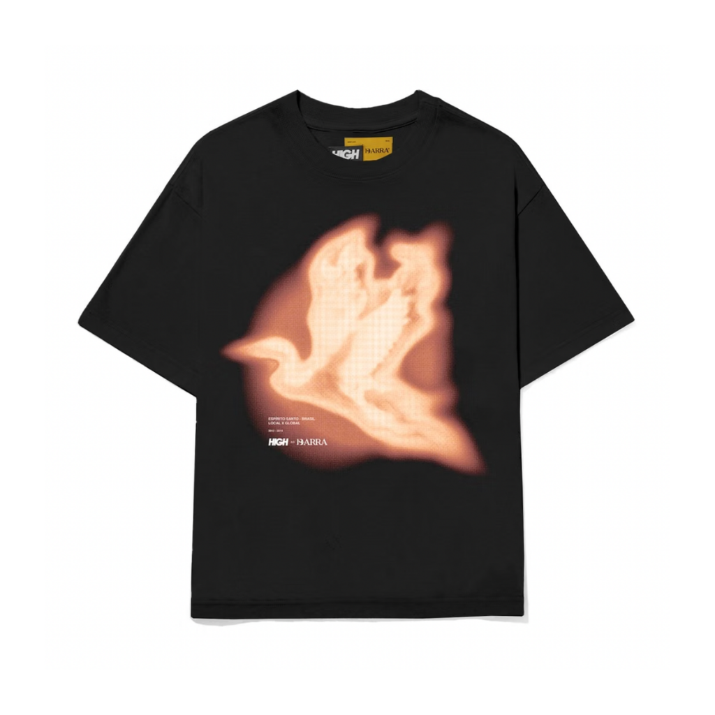 Camiseta Barra Crew x High Ahlma Espectro Remix Preta