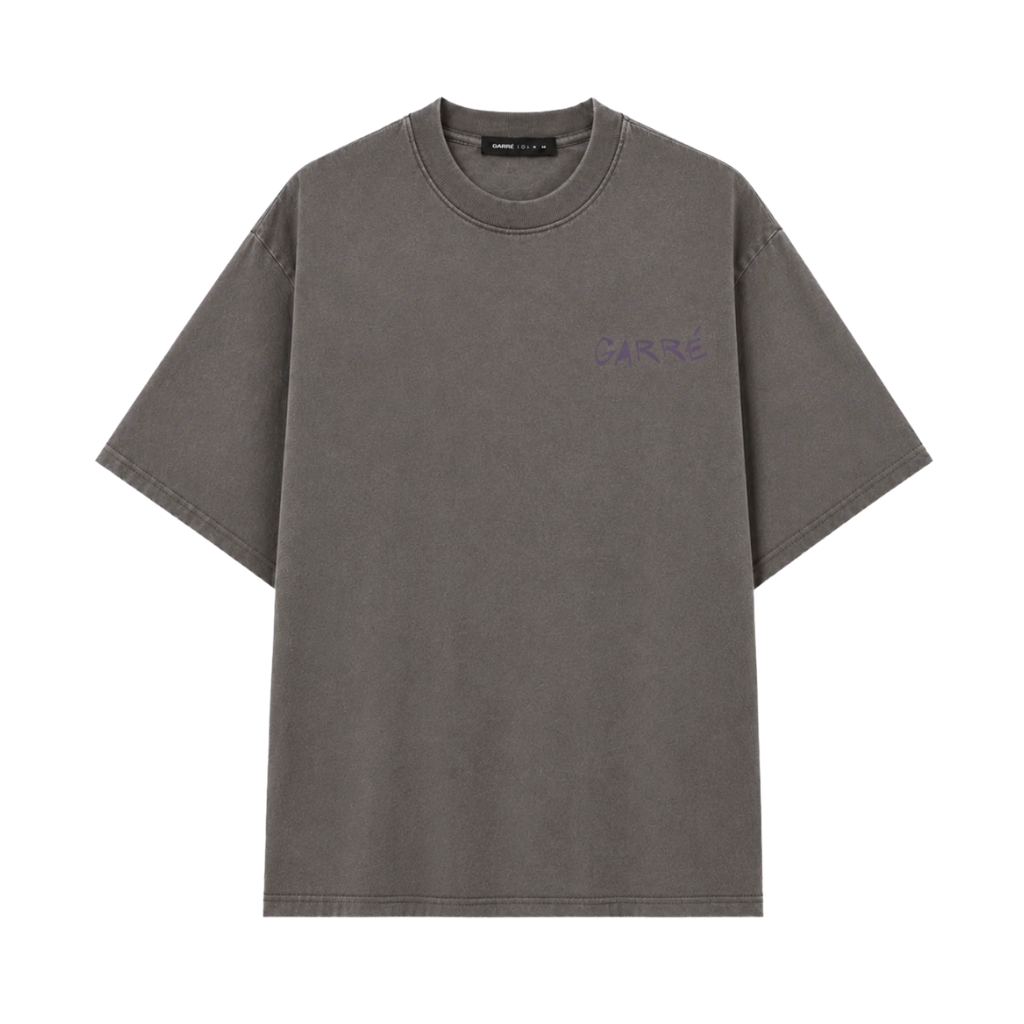 Camiseta Garré Art Cinza Estonada