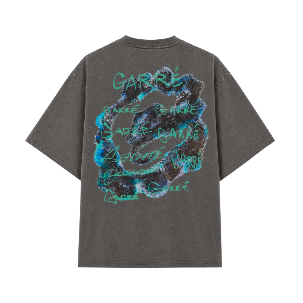 Camiseta Garré Art Cinza Estonada