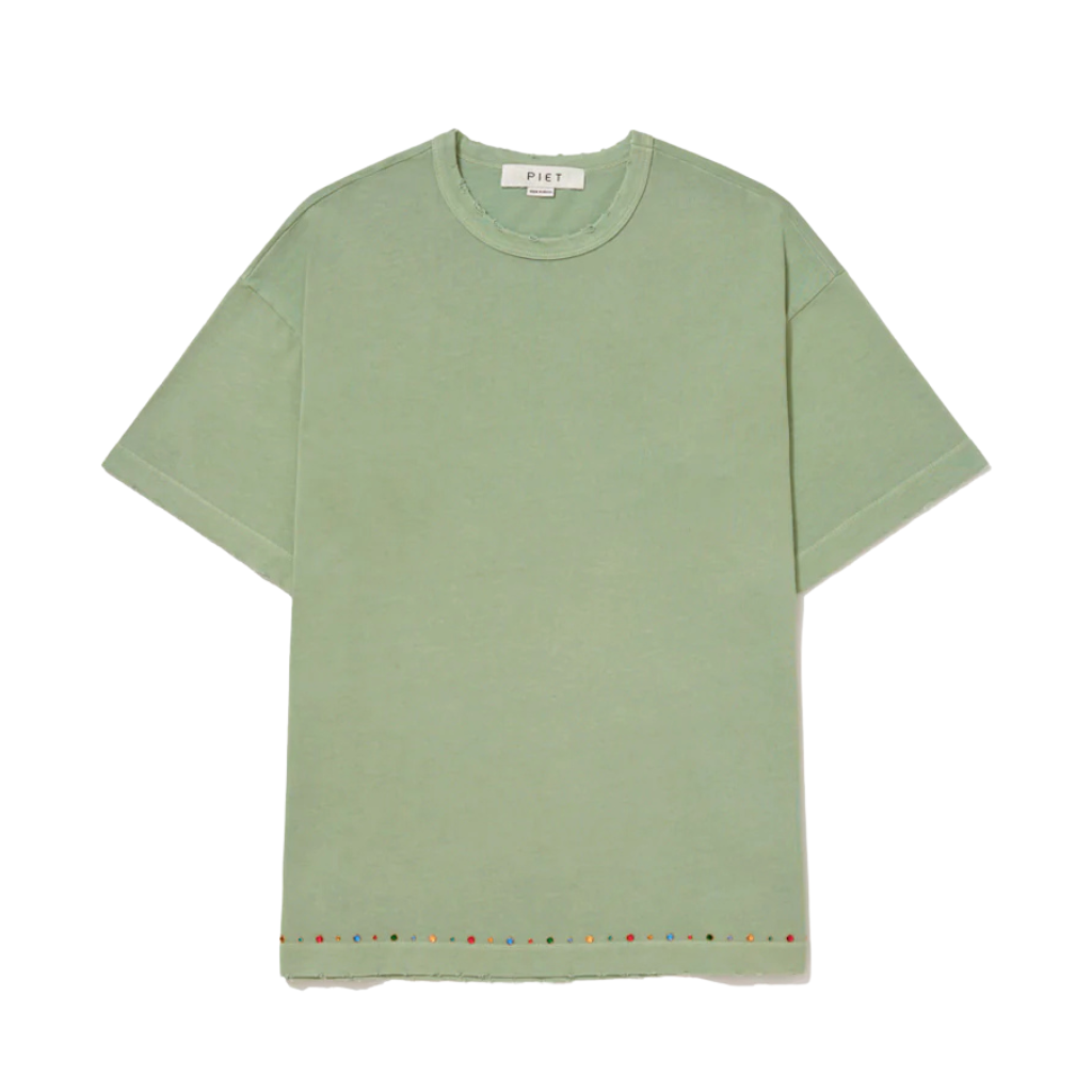 Camiseta Piet Gems Distressed Verde