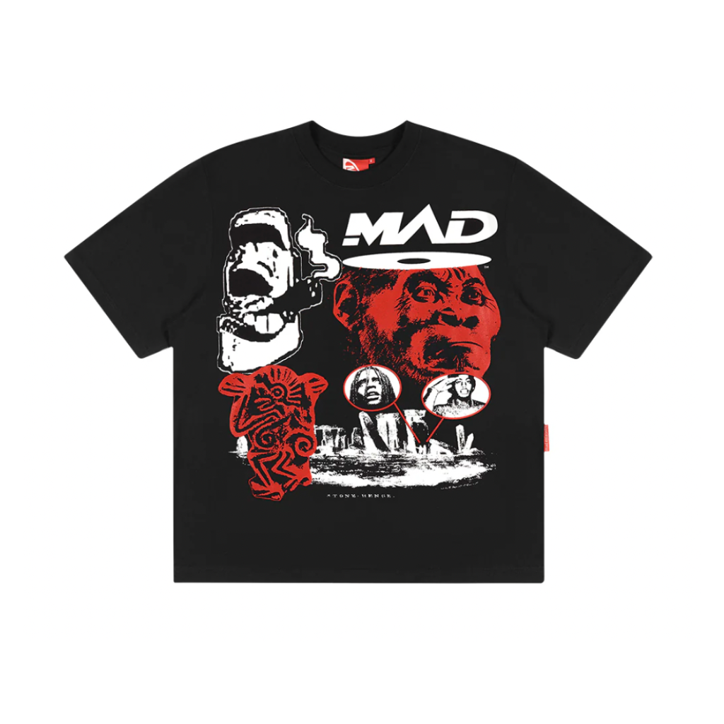 Camiseta Mad Enlatados Stone Hand Preta