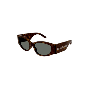 Balenciaga Circle Cat Eye Sunglasses Havana Dark Grey