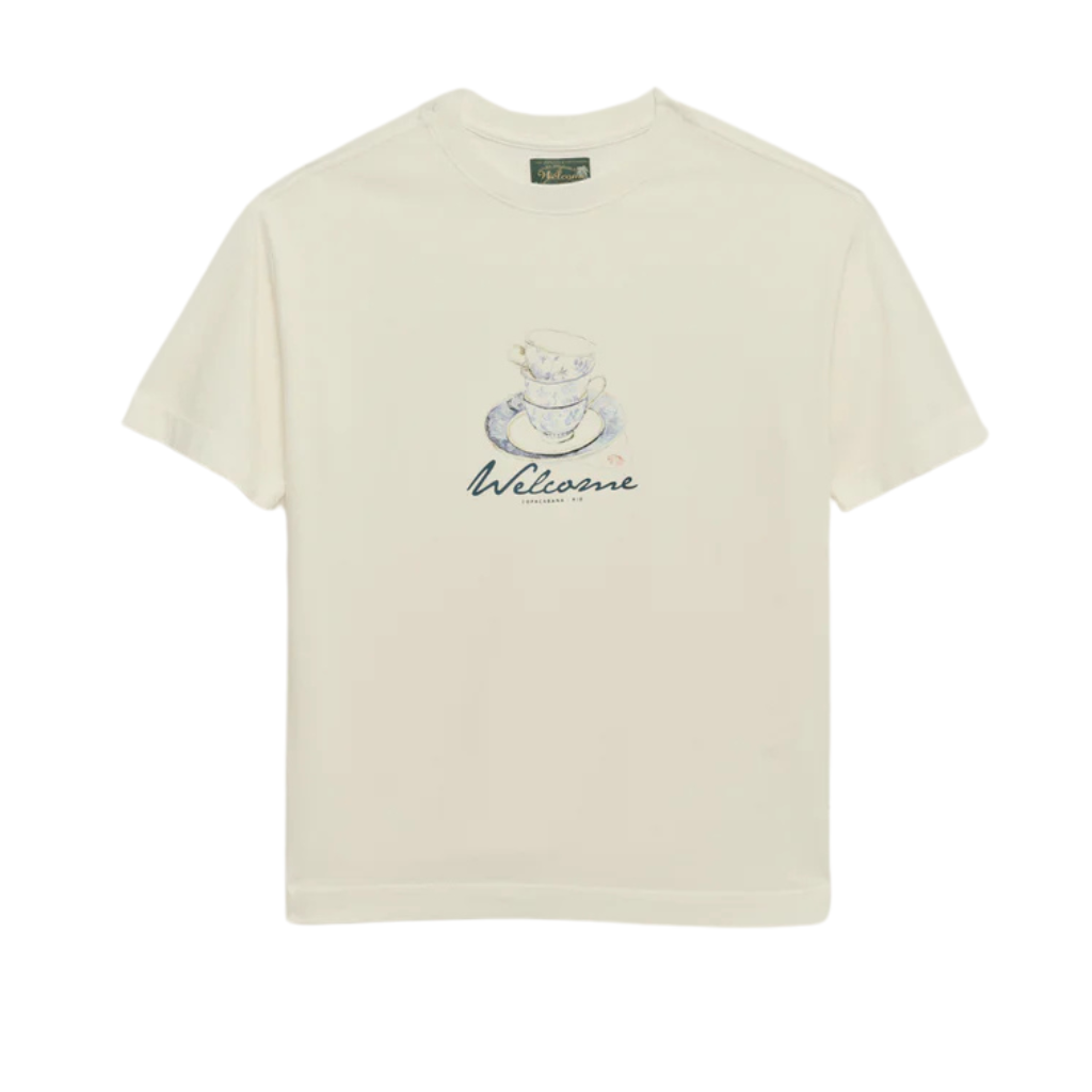 Camiseta Welcome Rio Ceramic Cups Off White