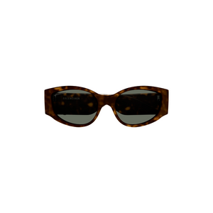 Balenciaga Circle Cat Eye Sunglasses Havana Dark Grey