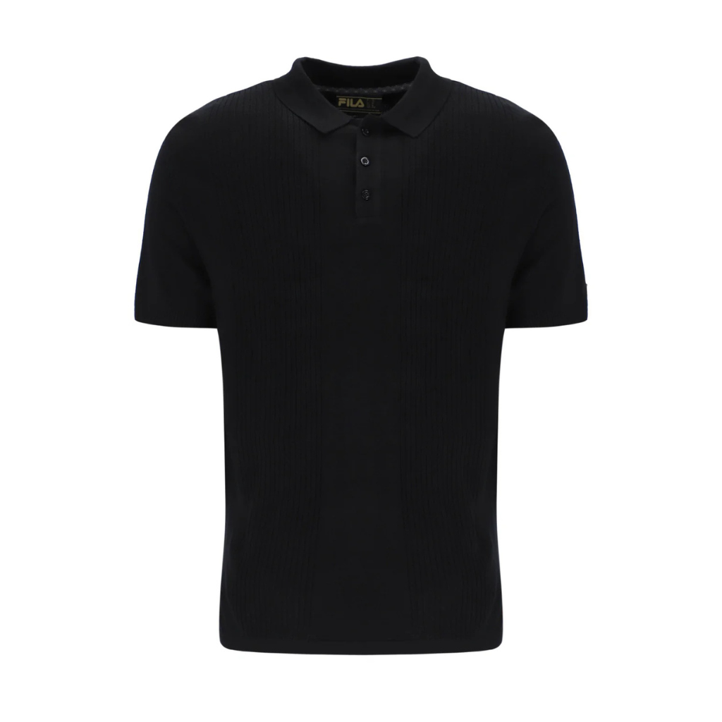 Camisa Polo Fila Neddle Knit Preta