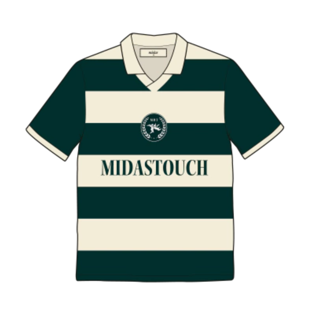 Camiseta Jersey Midas Touch Verde/Off White