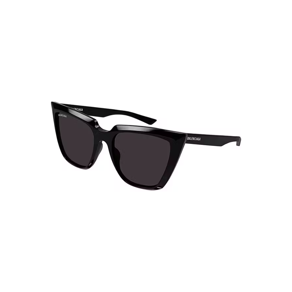 Balenciaga High Cat Eye Sunglasses Black Dark Grey