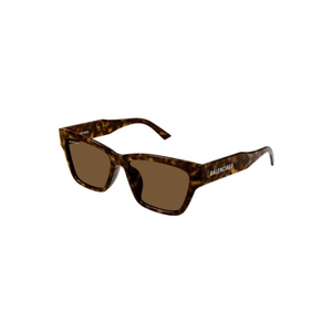Balenciaga Full Square Sunglasses Havana Brown