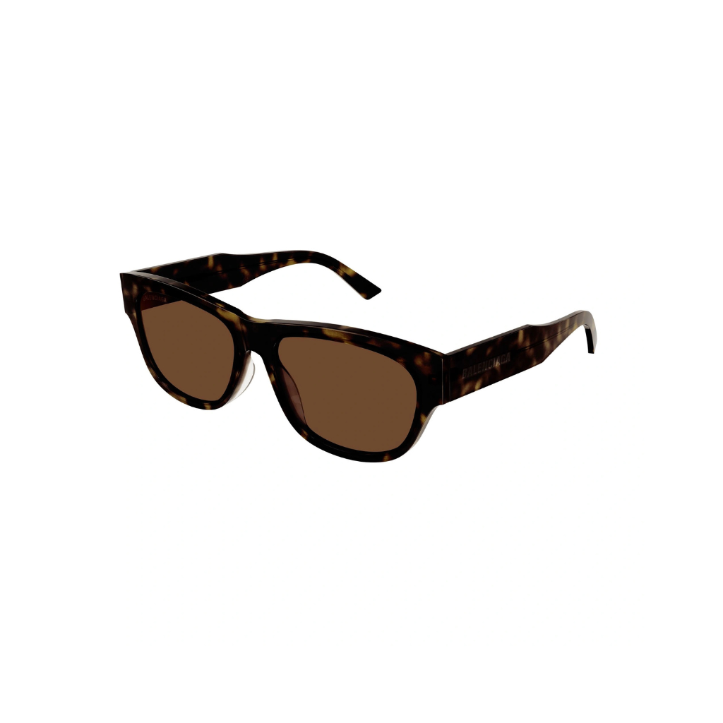 Balenciaga Square Sunglasses Havana Brown