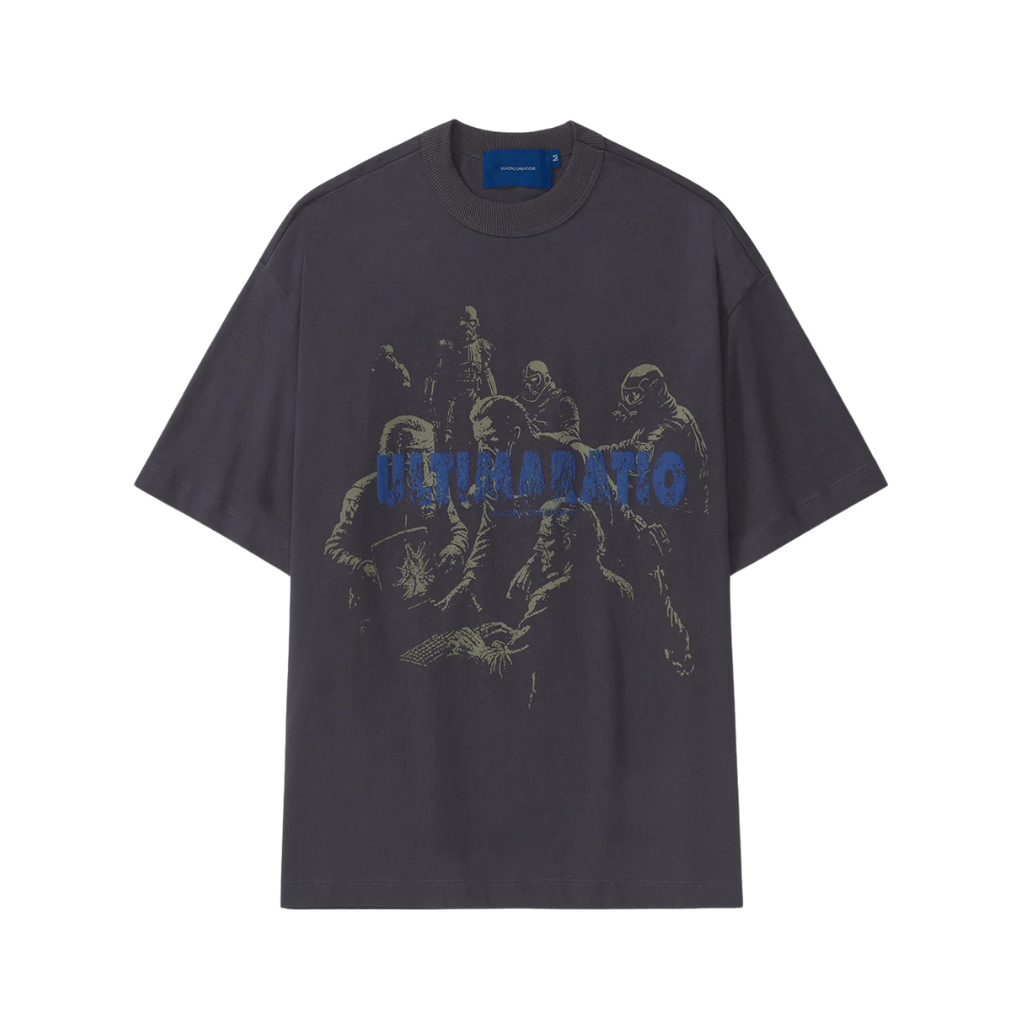 Camiseta Boxy Quadro Creations Ratio Men Cinza Escuro