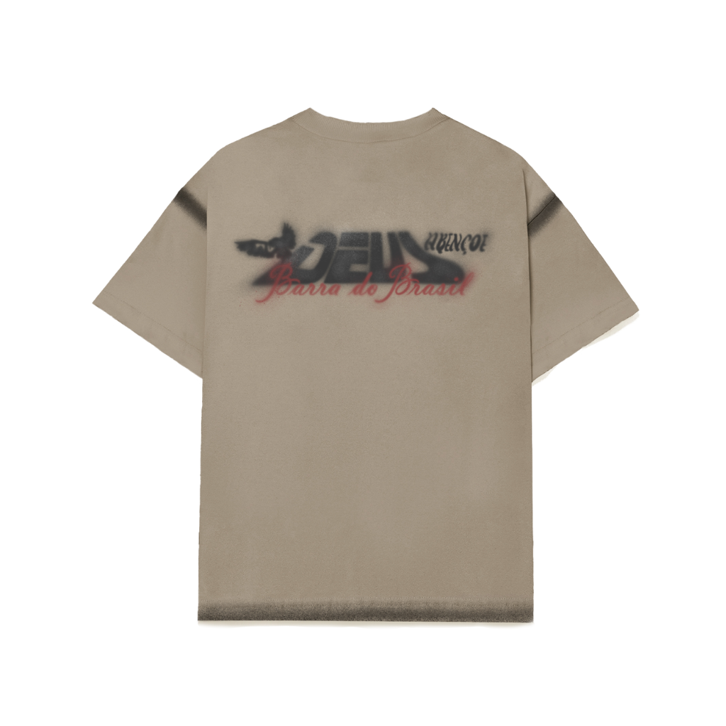 Camiseta Barra Crew Deus Abençoe Bege