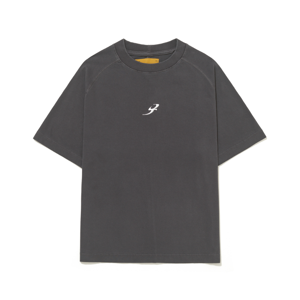 Camiseta Raglan Barra Crew B Garça Preta Estonada