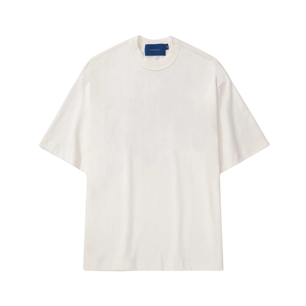 Camiseta Boxy Quadro Creations Maps Off White