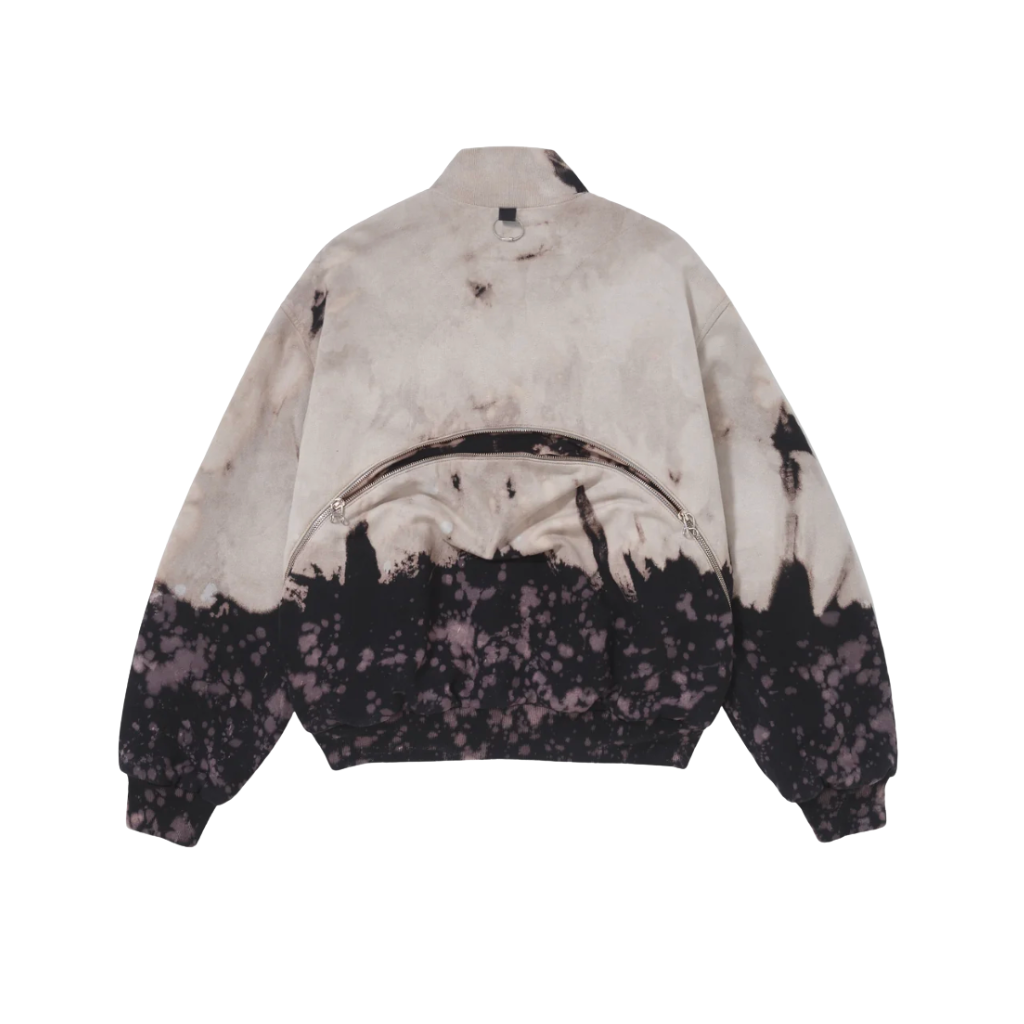 Jaqueta Moletom Pace Funnel Acid Cinza