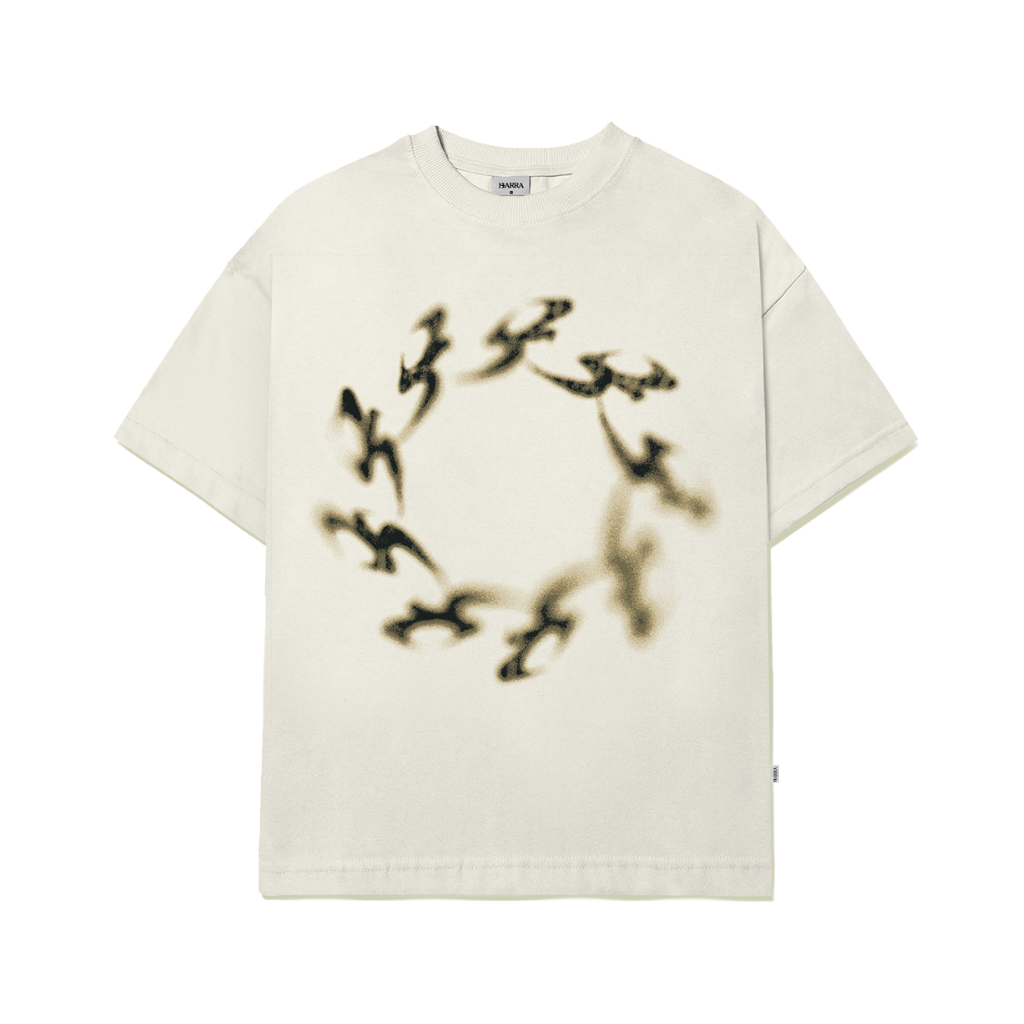 Camiseta Barra Crew B Tribal Espectro Off White