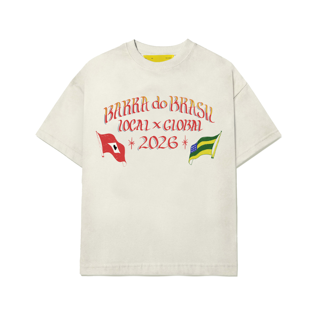 Camiseta Barra Crew Vernacular Off White