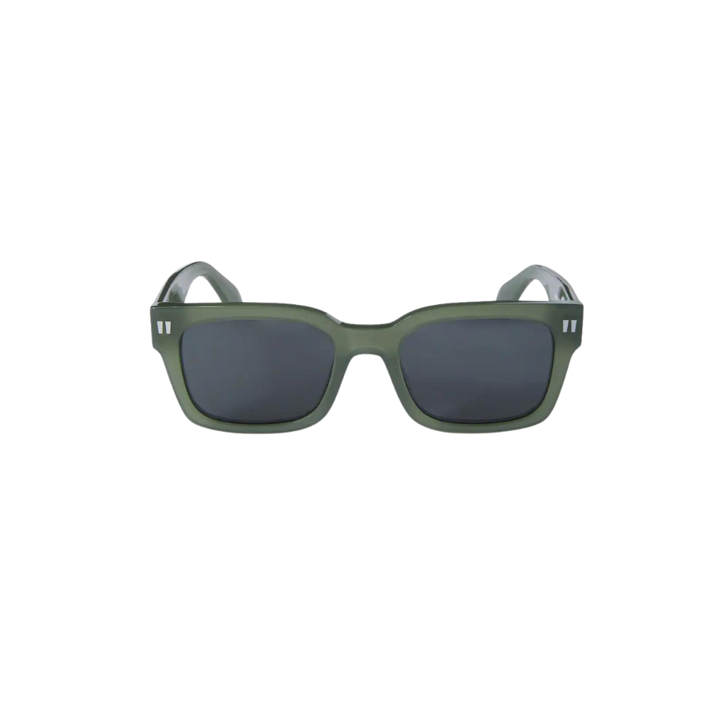 Off-White Midland Sunglasses Olive Green Dark Grey