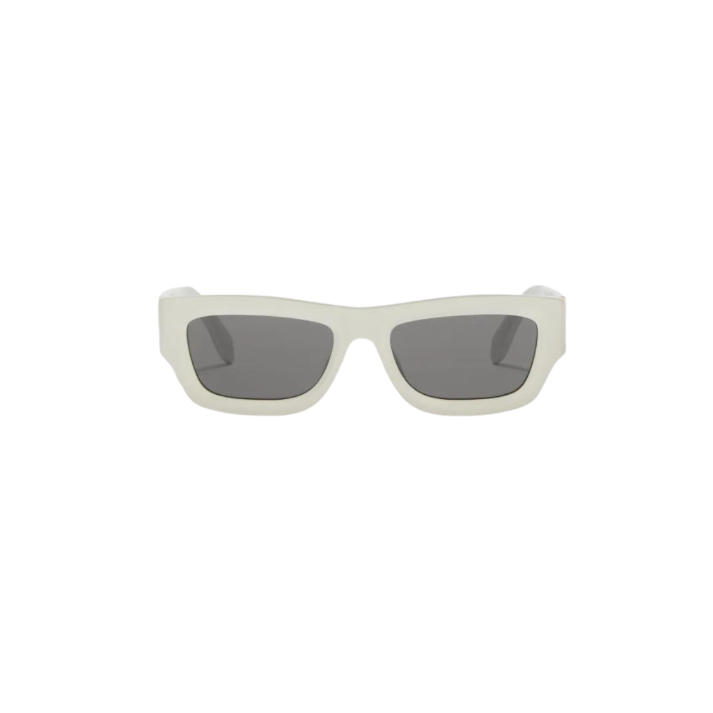 Palm Angels Auberry Sunglasses White Dark Grey