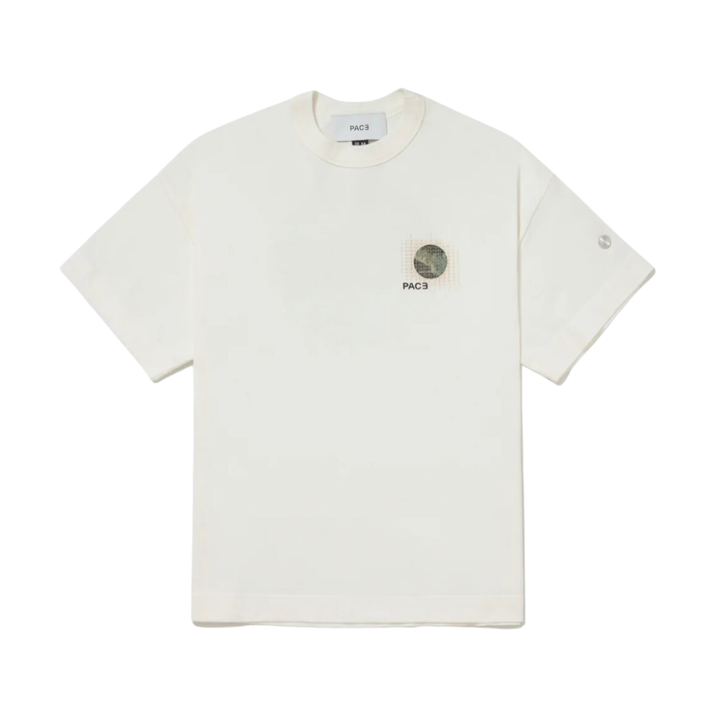 Camiseta Oversized Pace Grid Moon Off White