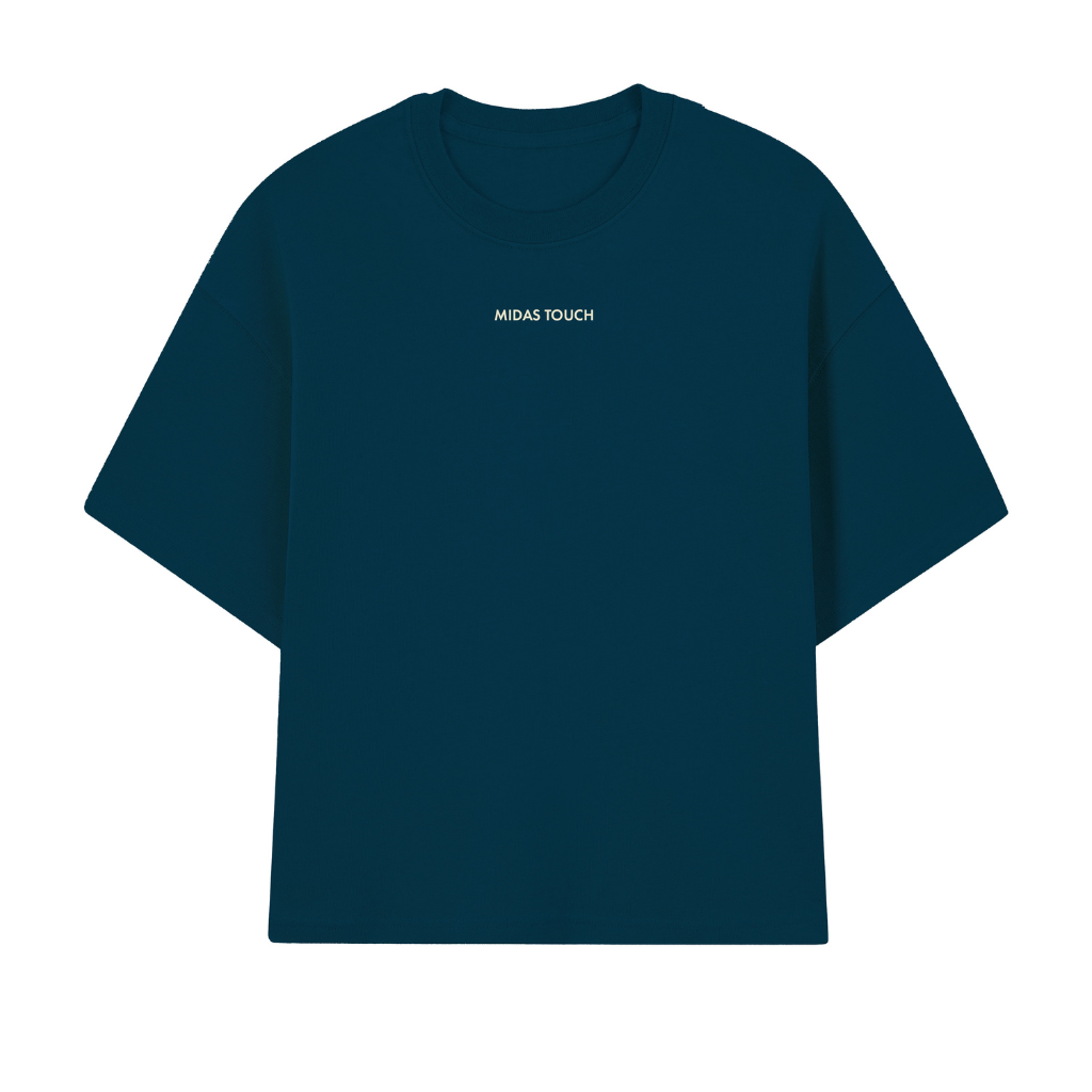 Camiseta Boxy Midas Touch Basic Azul Marinho