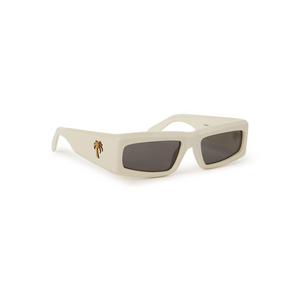 Palm Angels Yreka Sunglasses White Dark Grey
