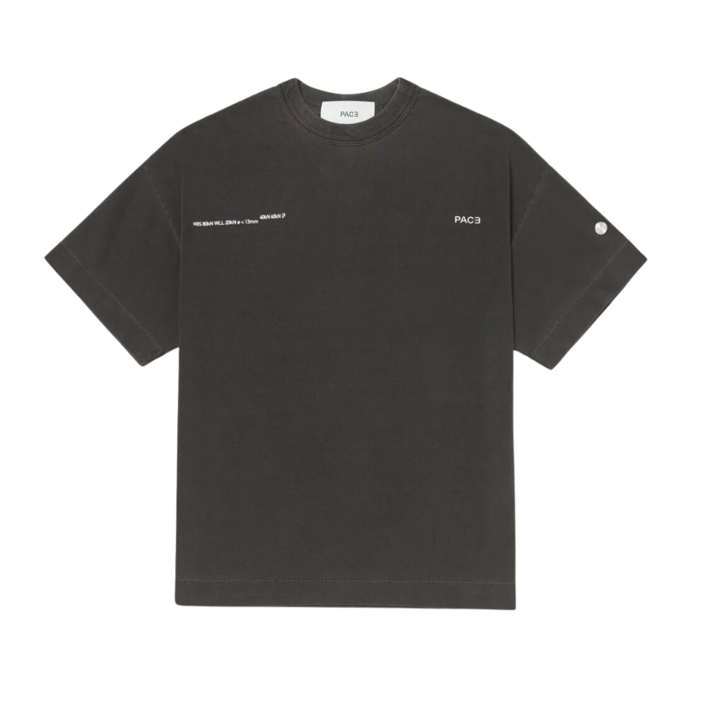 Camiseta Oversized Pace Climb Preta Estonada