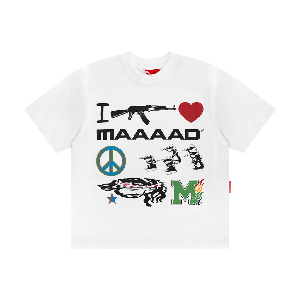 Camiseta Mad Enlatados I Love Mad Branca