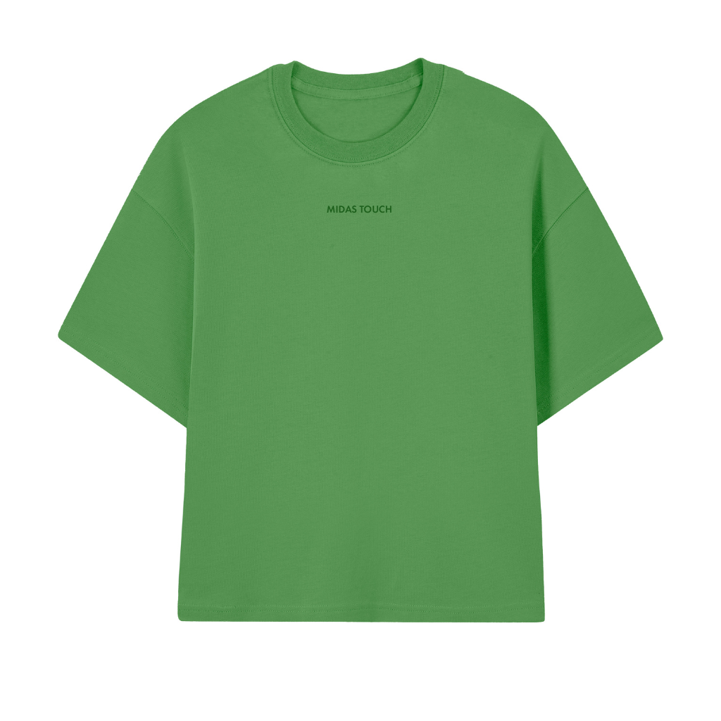 Camiseta Boxy Midas Touch Basic Verde