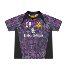 Carregar imagem no visualizador da galeria, Camiseta Jersey Mad Enlatados Fresh Frozen Roxa
