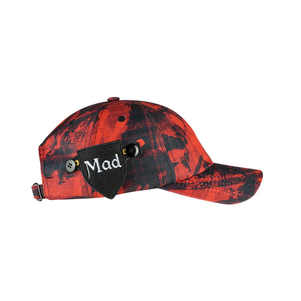 Boné Mad Enlatados Padronagem Vermelho