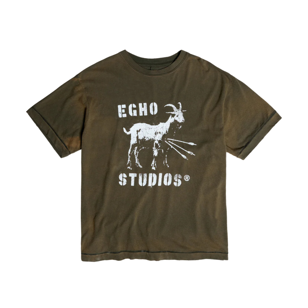 Camiseta Regular Gaze Egho Goat Verde