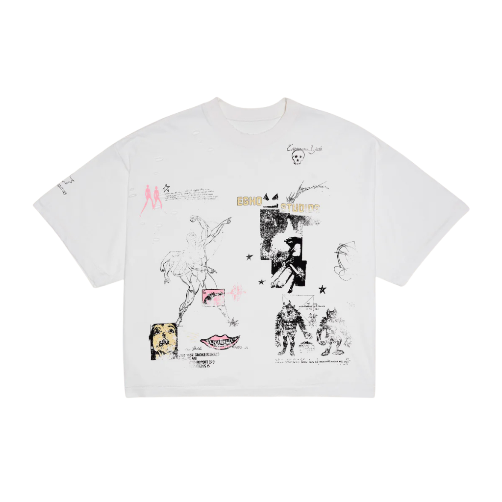 Camiseta Overboxy Heavy Egho Zine Off White