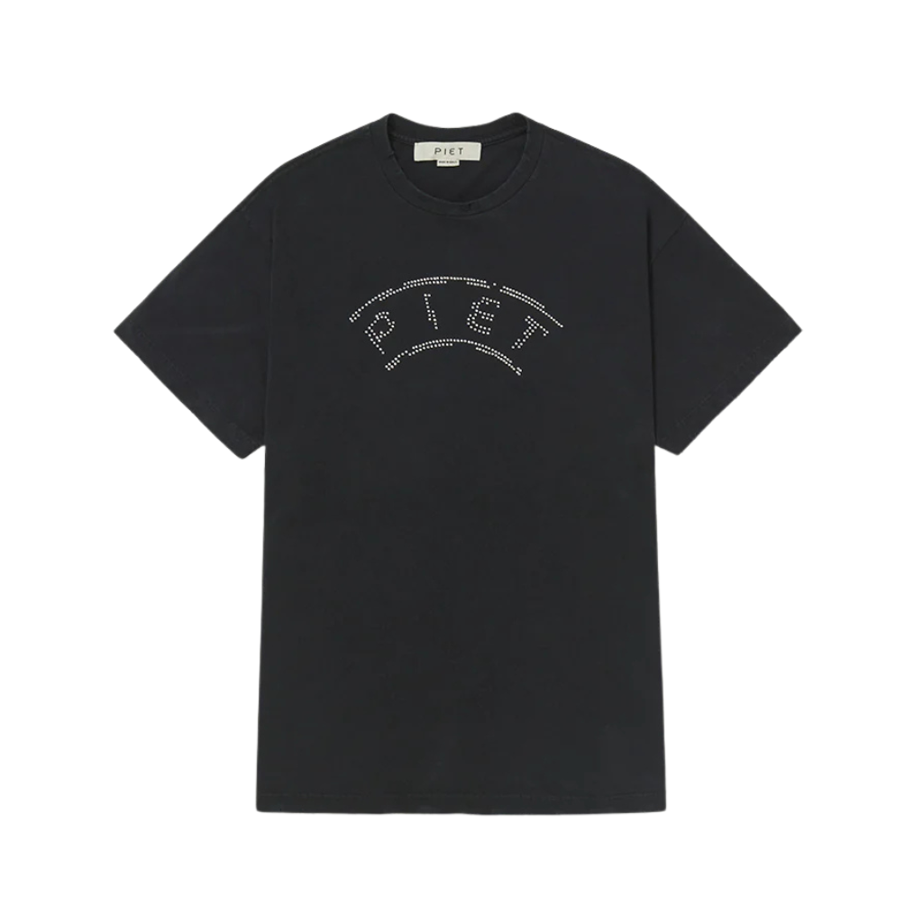 Camiseta Piet UEFA Distressed Vintage Preta