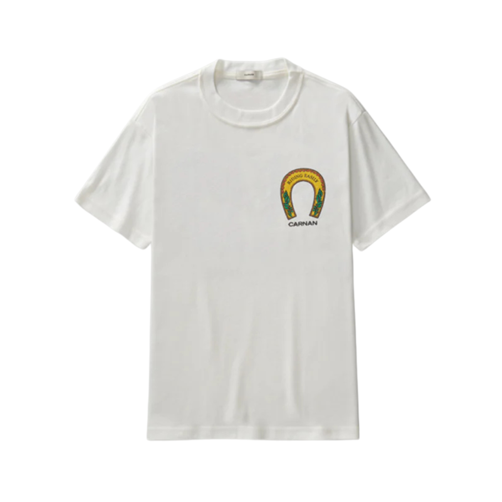 Camiseta Heavy Carnan Horses Painting Off White