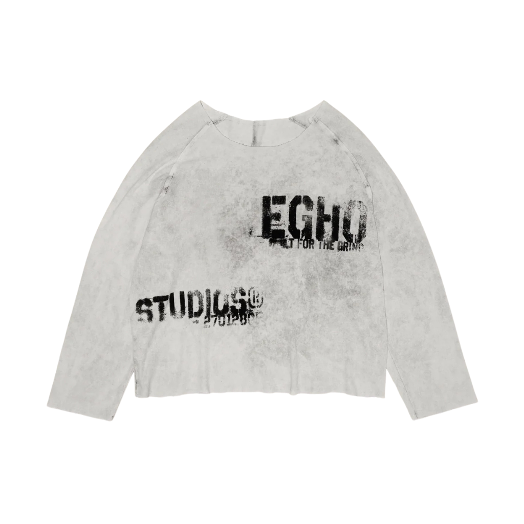 Camiseta Manga Longa Egho Stencil Off White