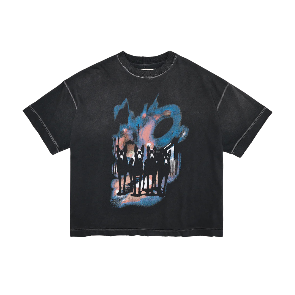 Camiseta Boxy Egho Dogtown Preta Estonada