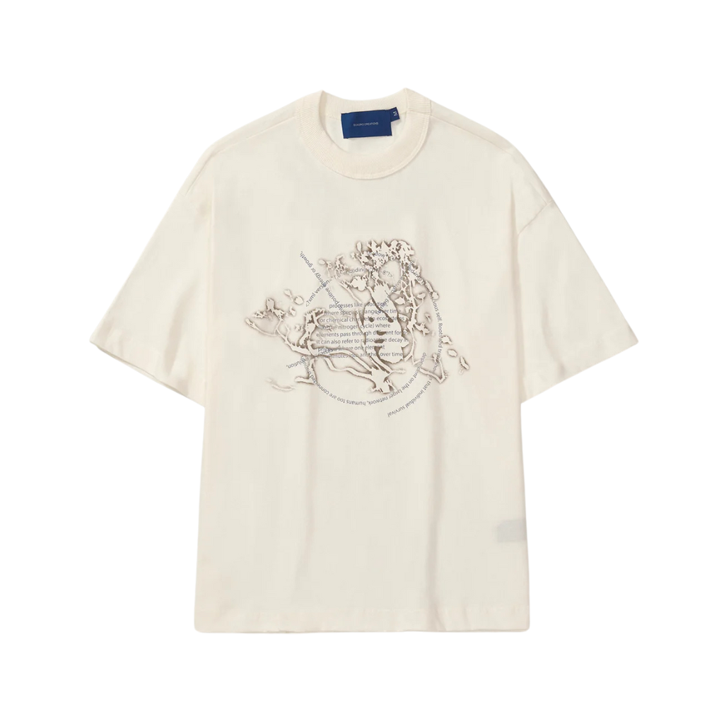 Camiseta Boxy Quadro Creations Transmutação Off White