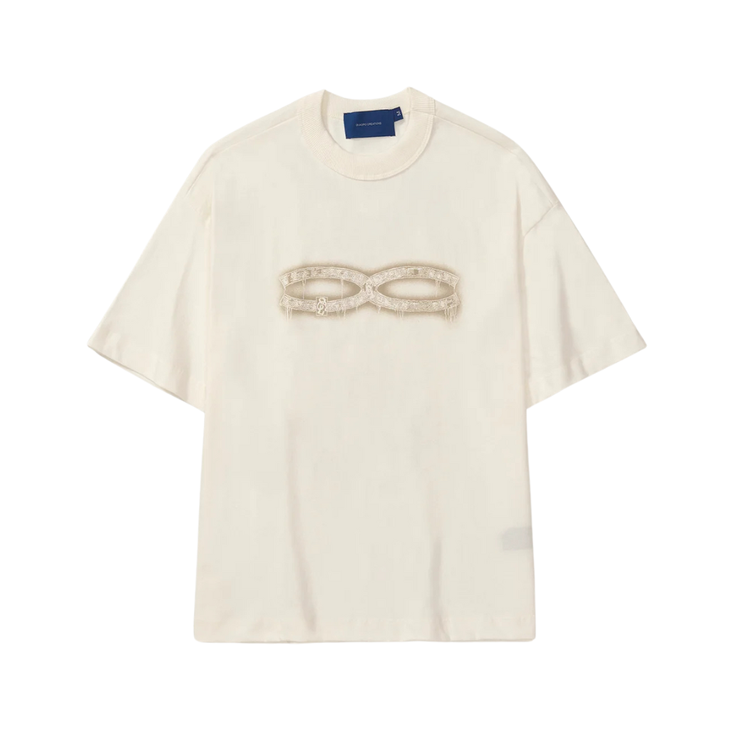 Camiseta Boxy Quadro Creations Arqueólogos Off White