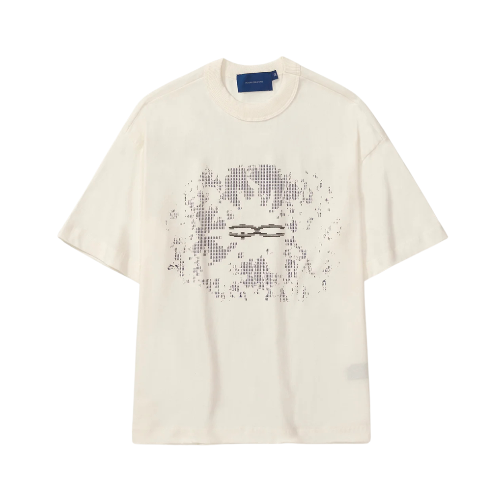Camiseta Boxy Quadro Creations Code Off White