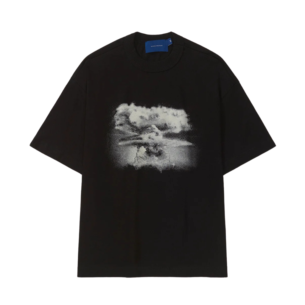 Camiseta Boxy Quadro Creations 24 de Outubro Preta