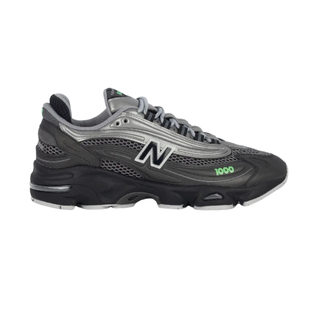 New Balance 1000 Dark Silver Mettalic Lime Leaf