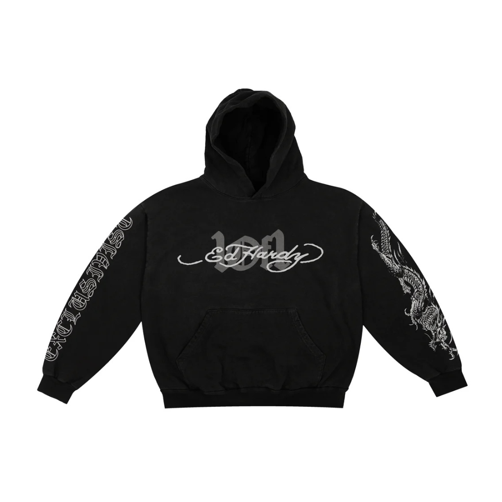 Moletom 1of1 Ed Hardy Hidden Dragon Preto