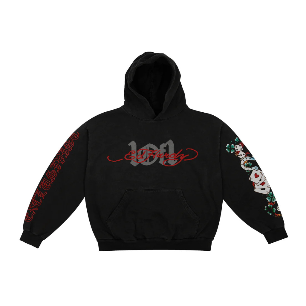 Moletom 1of1 Ed Hardy Sin City Preto