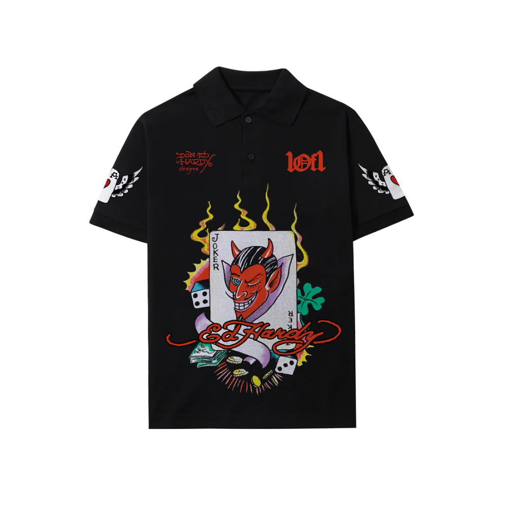 Camisa 1of1 Ed Hardy Sin City Preta