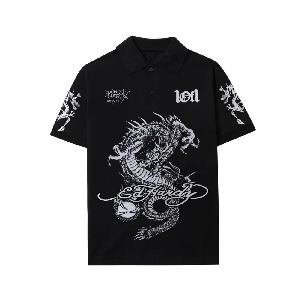 Camisa 1of1 Ed Hardy Hidden Dragon Preta